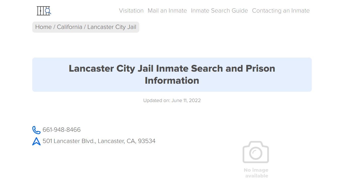 Lancaster City Jail Inmate Search and Prison Information